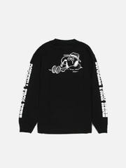 SPIKE DOWNHILL L/S TEE-BLK